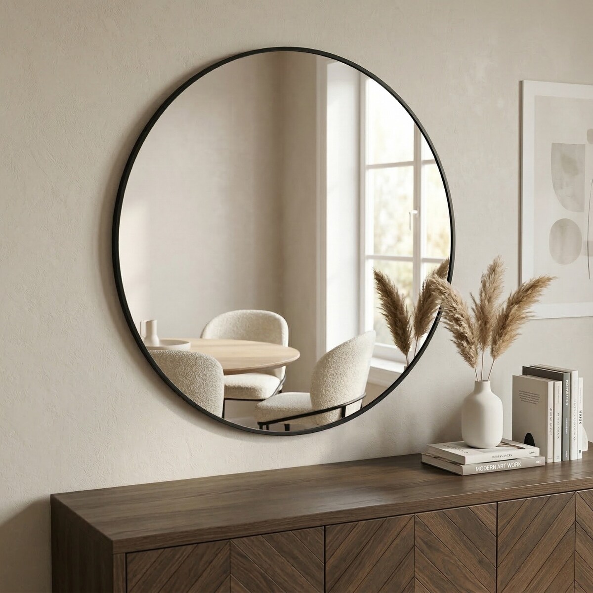 Okrągłe lustro ścienne MIRA, Ø 80 cm