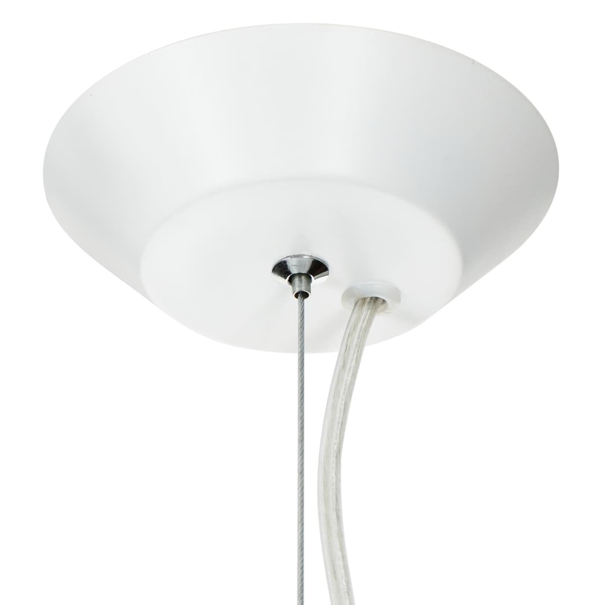 Wisząca lampa LUCIDUM FLAT ST-8718 Step jadalniana szkło mleczne akryl biała