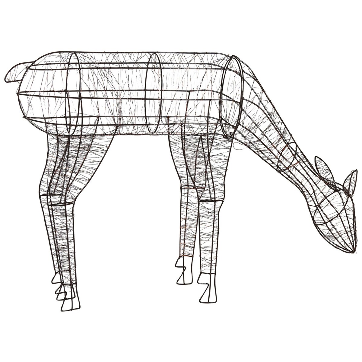 Dekoracja ogrodowa LED renifer 70 cm czarna NARUSKA