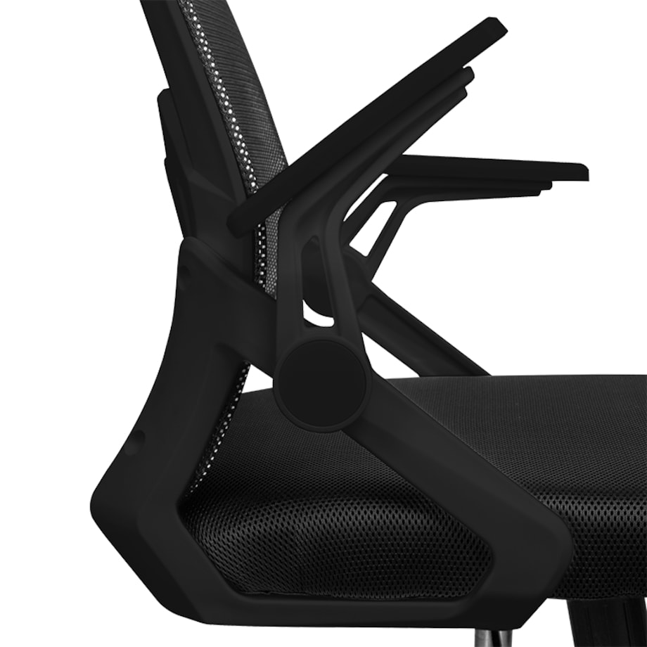 Krzesło biurowe fotel obrotowy regulowany ergonomiczny czarny