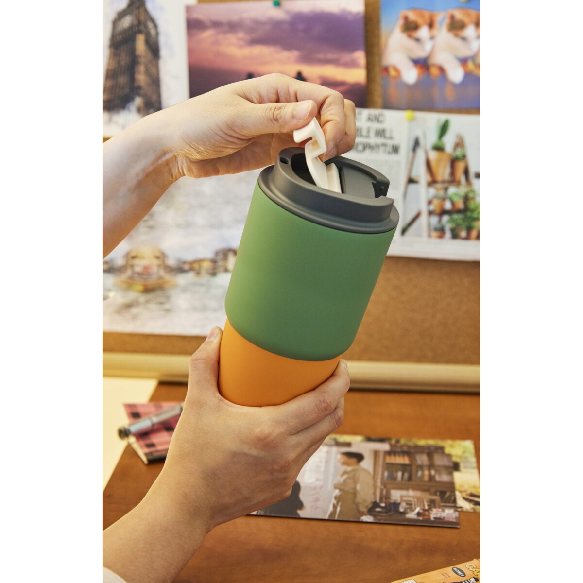 ASOBU PICK ME UP kubek termiczny 650 ml, Pastel Green