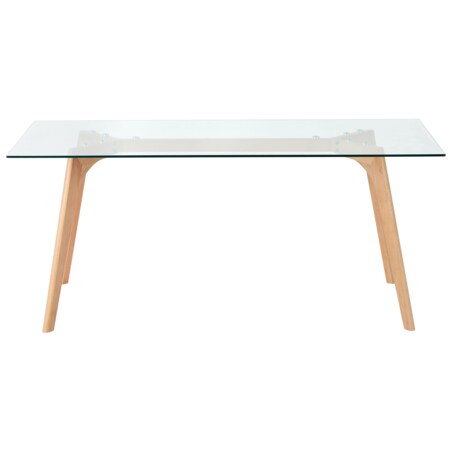 Stół do jadalni szklany 180 x 90 cm HUDSON