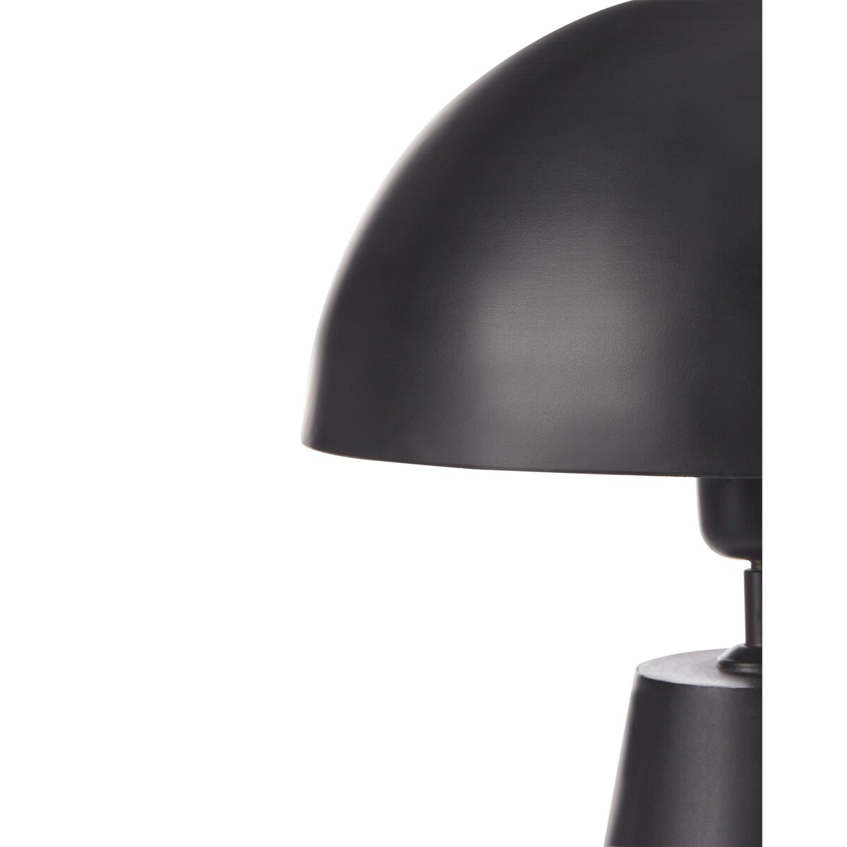 Lampa stołowa metalowa czarna PALMIET