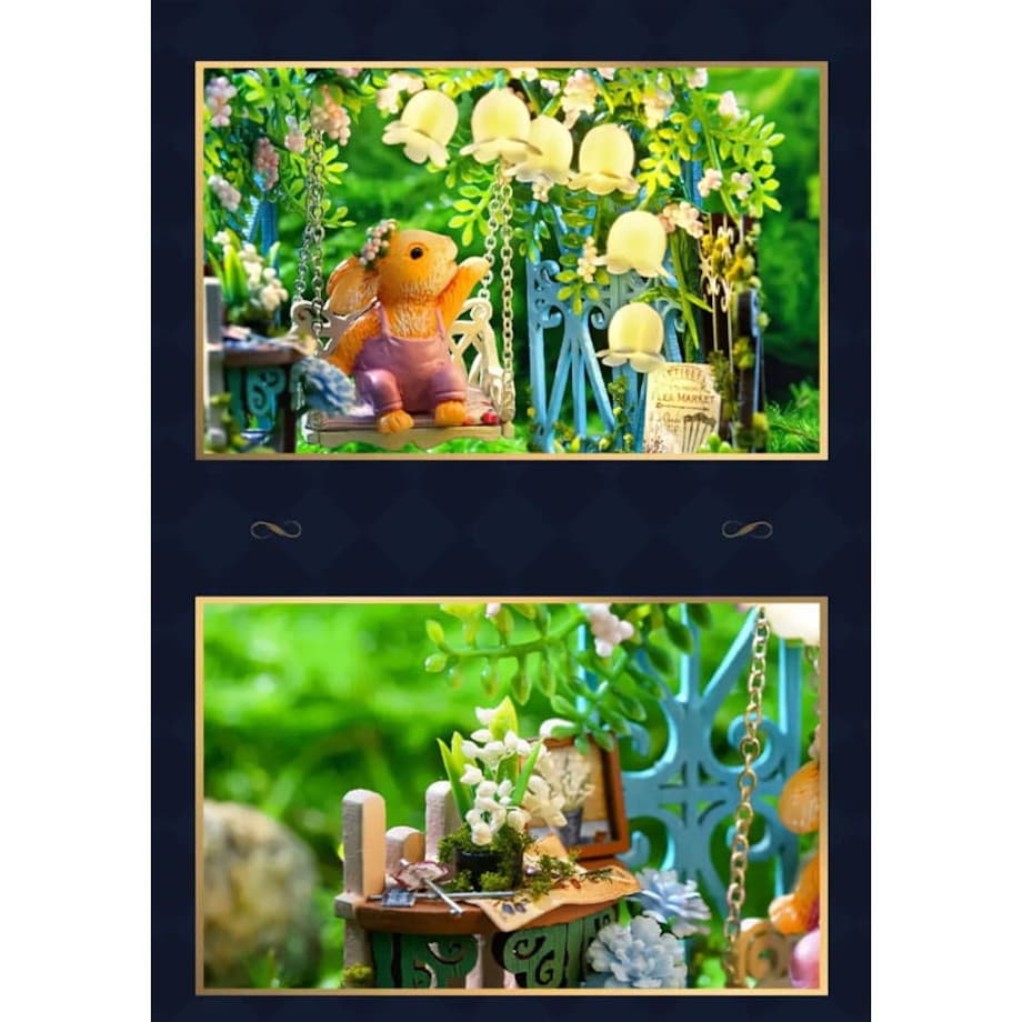 Miniaturowy domek - Majowe konwalie