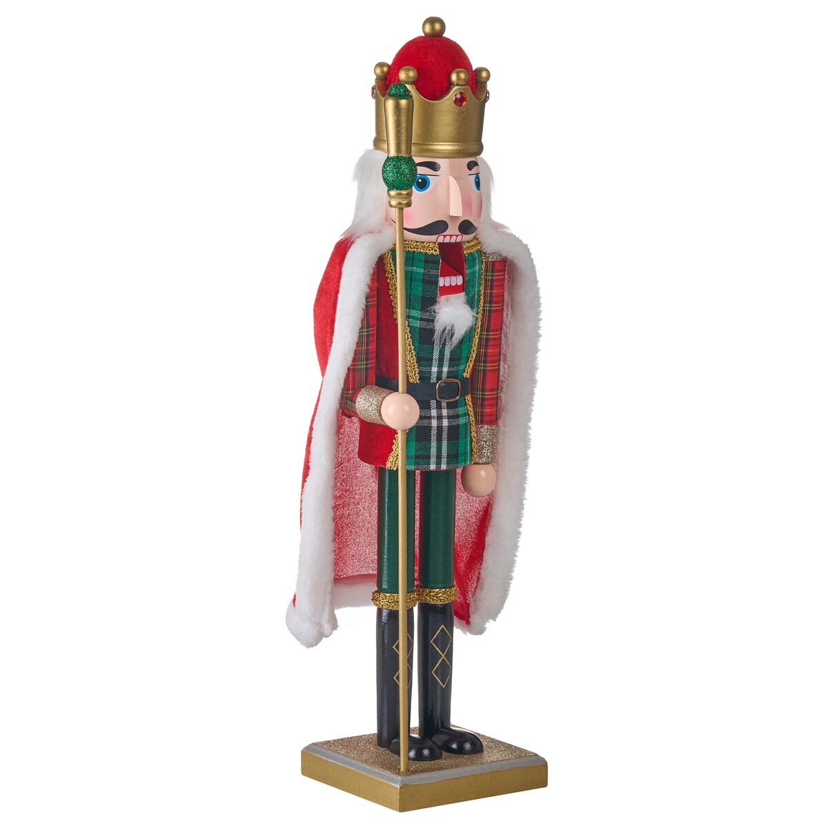Figurka dekoracyjna HALLSJON Dziadek do orzechów 50 cm Czerwony/ zielony