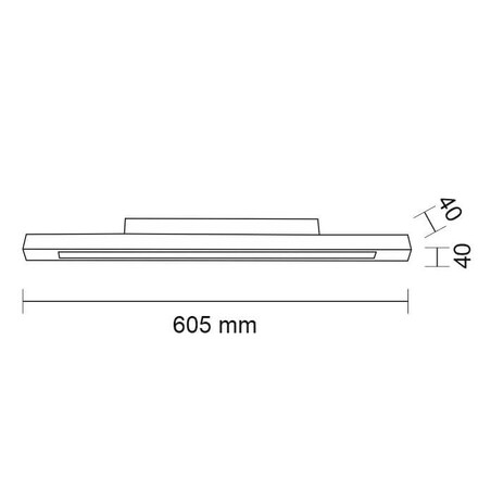 Natynkowa LAMPA sufitowa OTARU 8082 Shilo łazienkowa OPRAWA prostokątna listwa LED 19,2W 3000K IP44 czarna