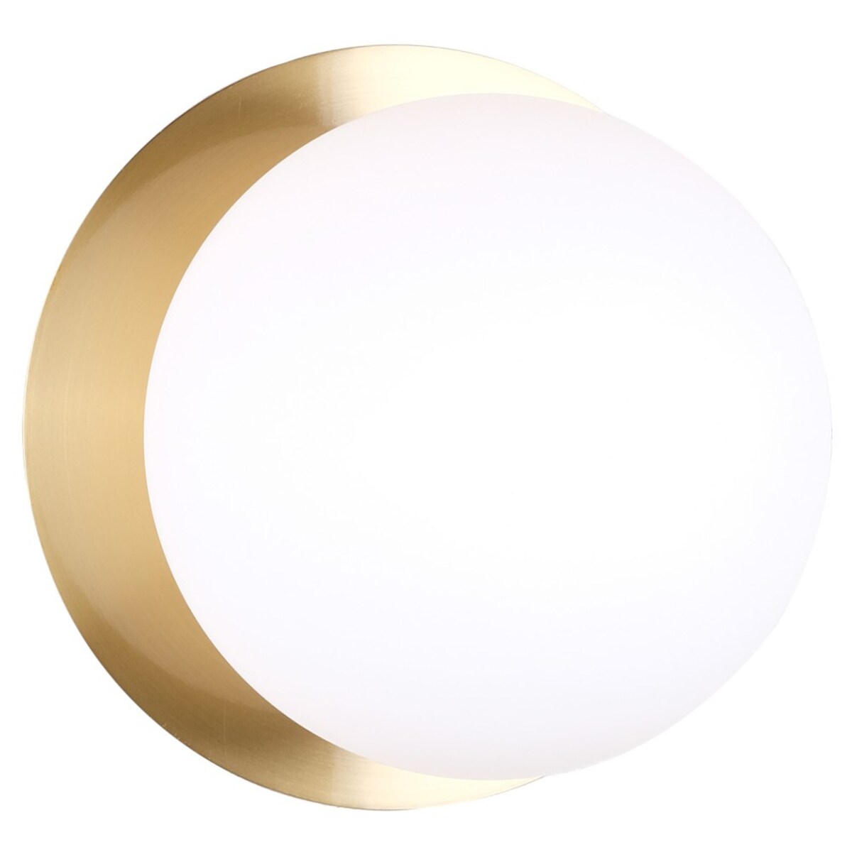 Ścienna LAMPA kula CAPE TOWN W01063BR Cosmolight kinkiet szklany do przedpokoju ball mosiądz