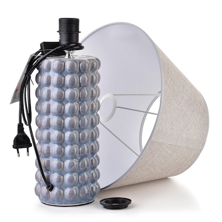 LETI GREY Lampa stołowa 11x11x50cm