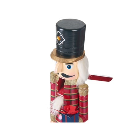 Figurka dekoracyjna RODSJON Dziadek do orzechów 50 cm Czerwony