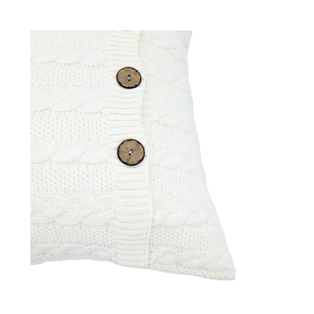 Poszewka dzianinowa bawełniana – VENEZIA ECRU