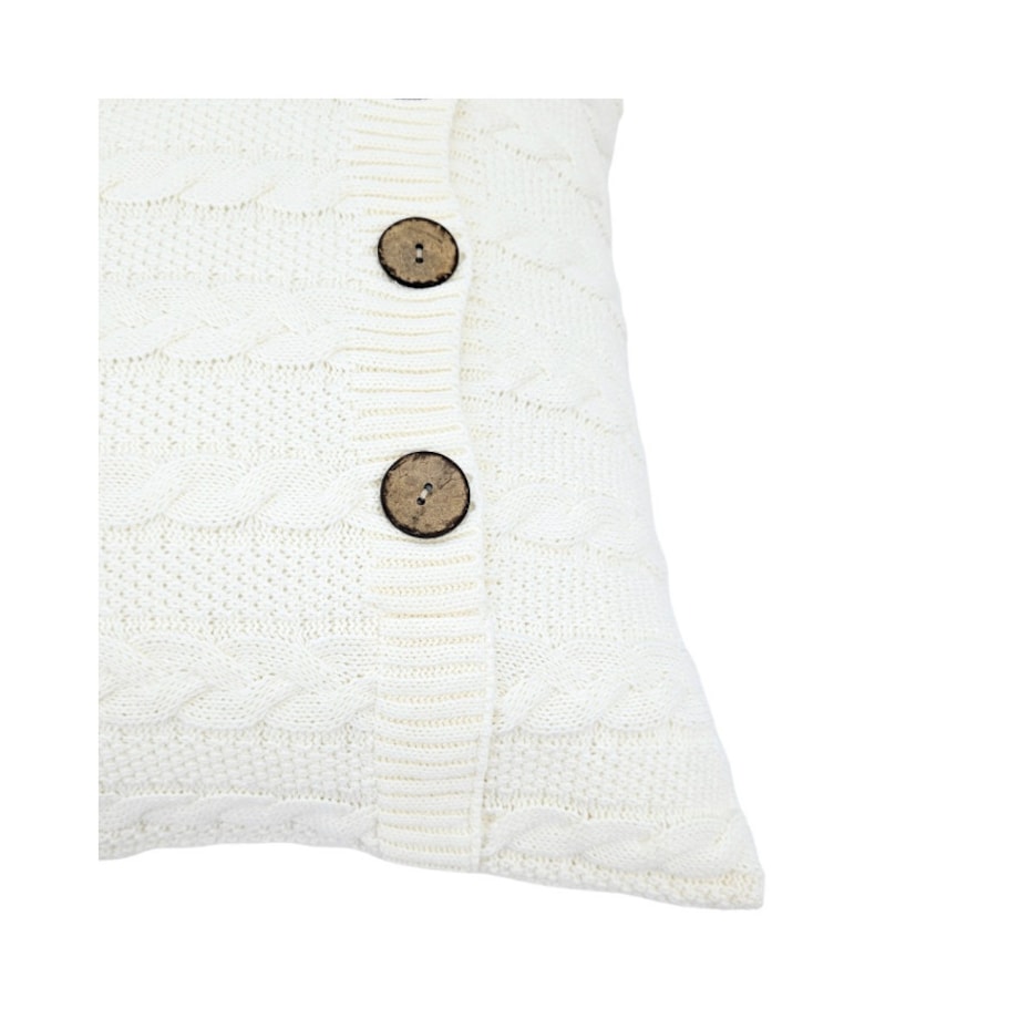 Poszewka dzianinowa bawełniana – VENEZIA ECRU