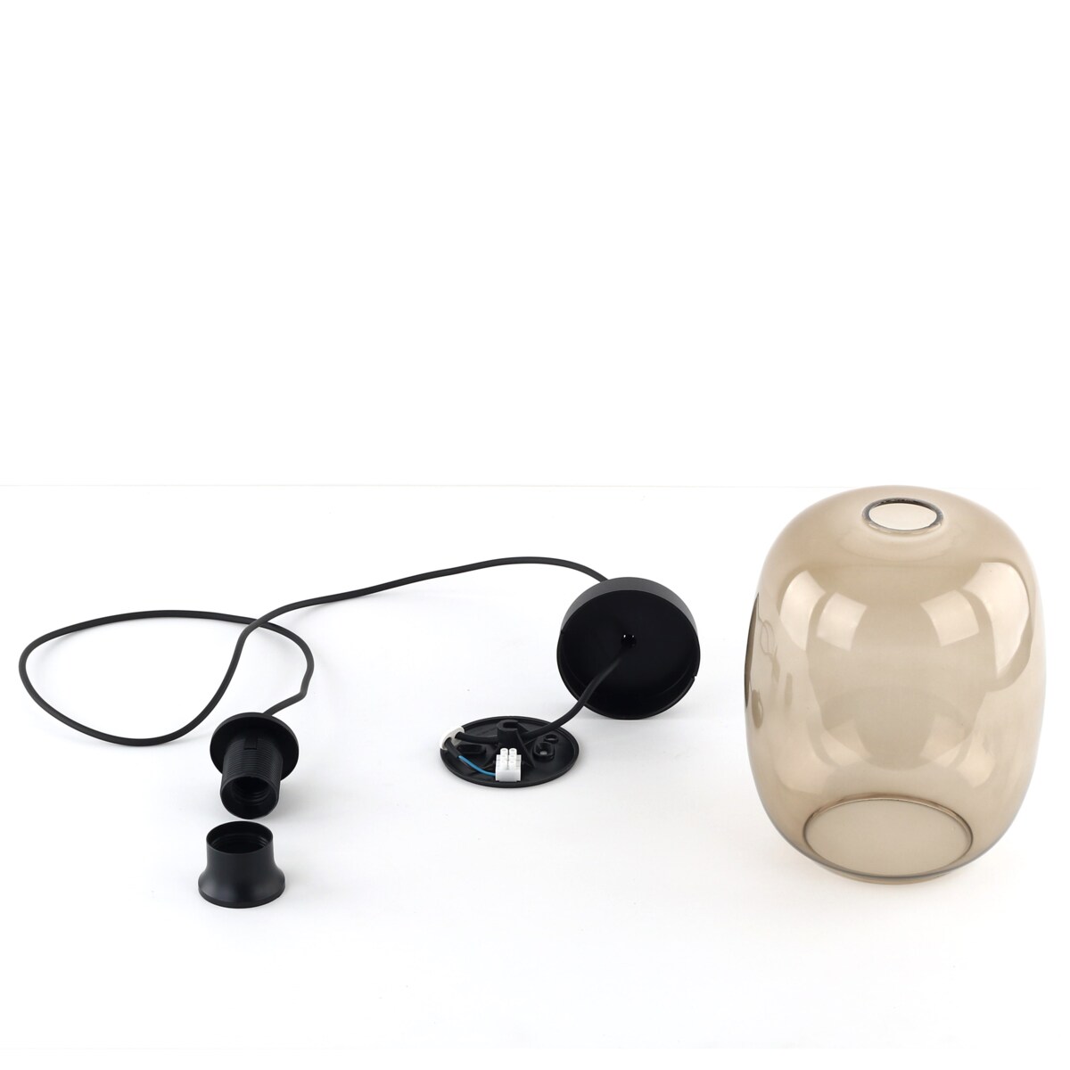 Lampa wisząca ELIO TOPAZ 4338 TK Lighting czarno-topazowa E27 regulowana nowoczesna do salonu i jadalni