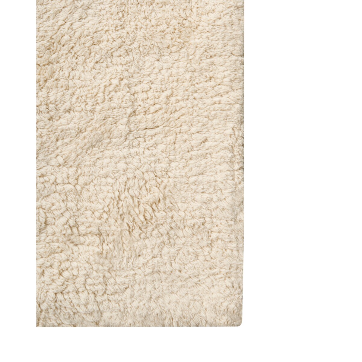 Dywanik łazienkowy GOELA Złamana biel 60 x 90 cm Bawełna