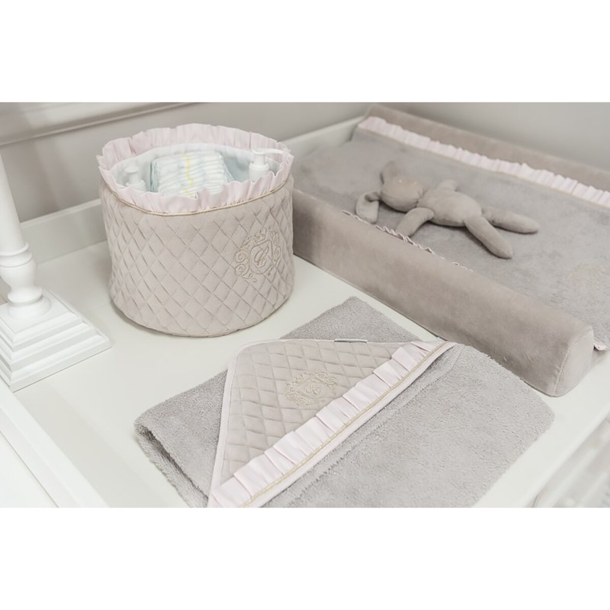 Przewijak welurowy Pastel Chic