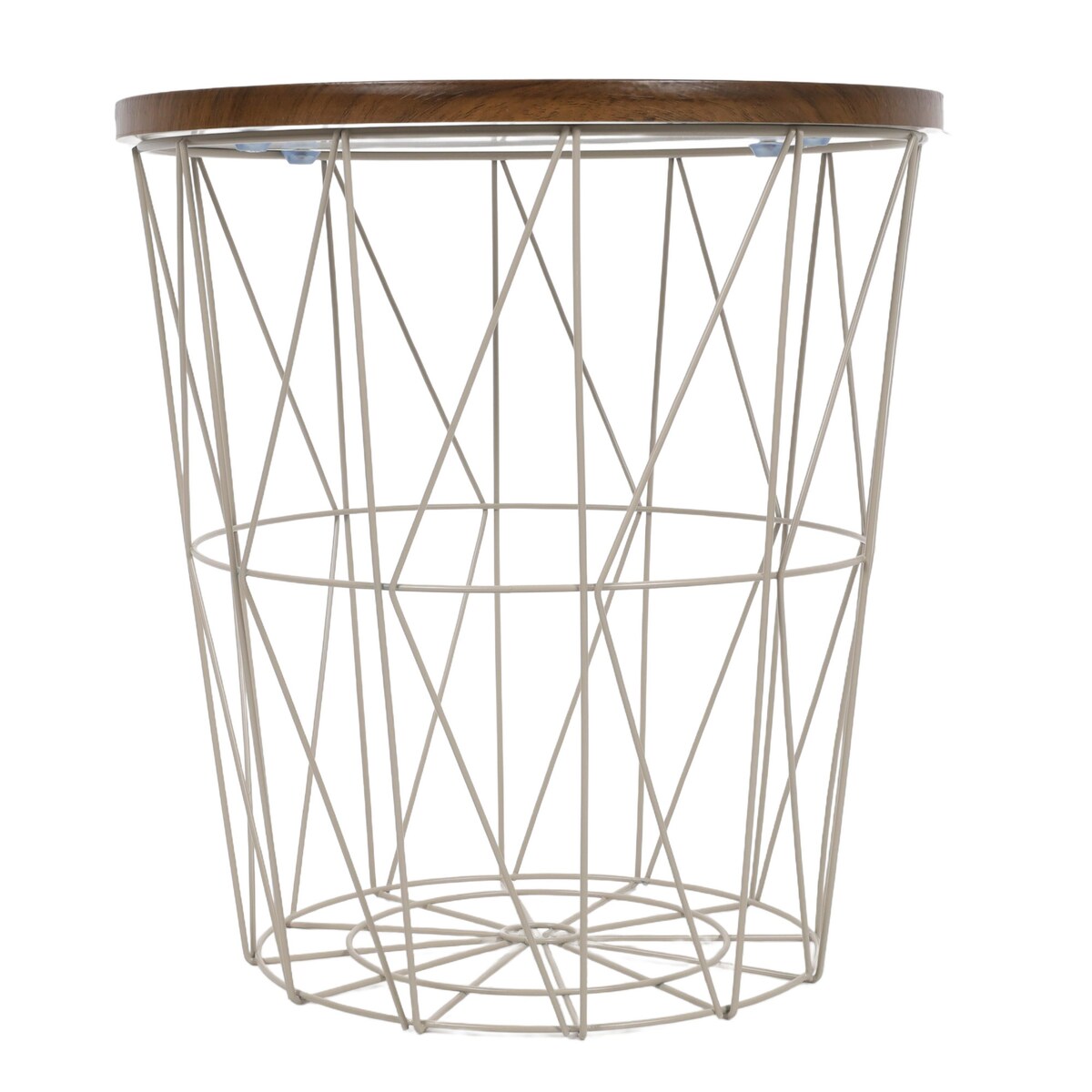 Stolik pomocniczy z koszem, 37 x 39 cm