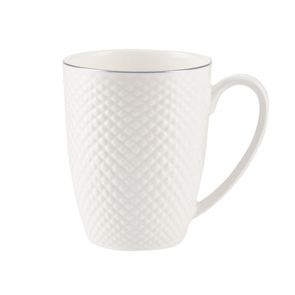 VILLA ITALIA Kubek porcelanowy platynowa linia 350 ml BARI PLATIN