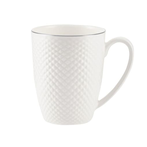 VILLA ITALIA Kubek porcelanowy platynowa linia 350 ml BARI PLATIN