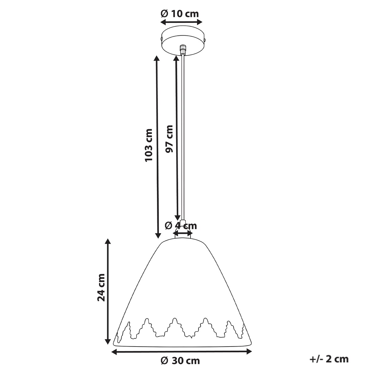 Lampa wisząca INKSI Plecionka Naturalny
