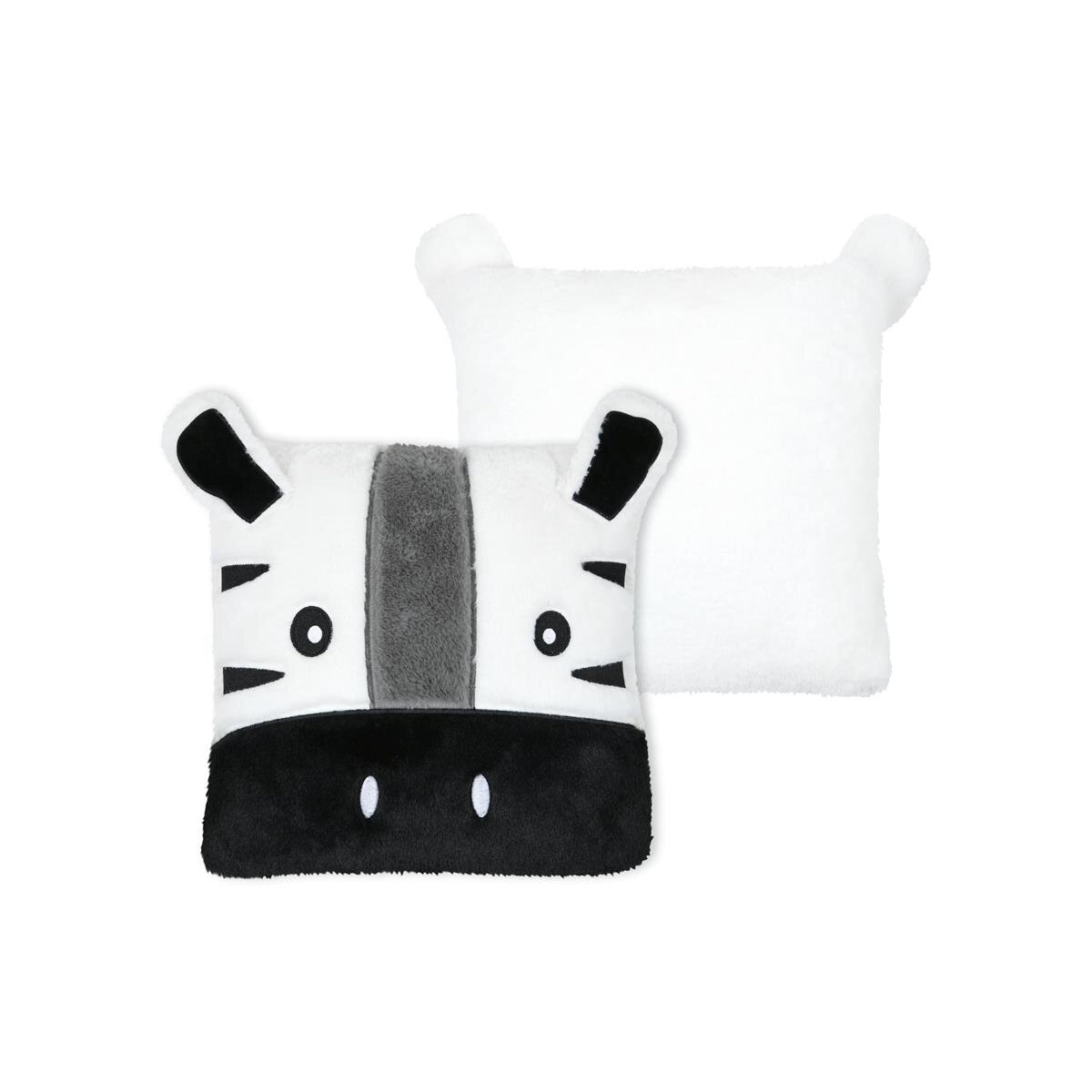 Poduszka ozdobna z uszkami COQUIN zebra, 40 x 40 cm