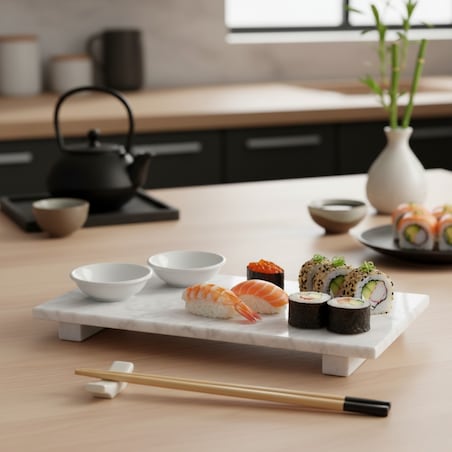 Zestaw do serwowania sushi 9 elementów dla 2 osób ORINA