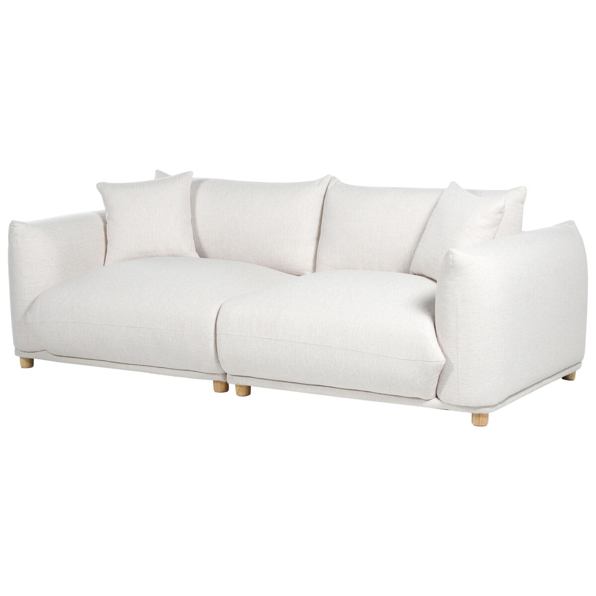 Zestaw wypoczynkowy 5-osobowy złamana biel LUVOS