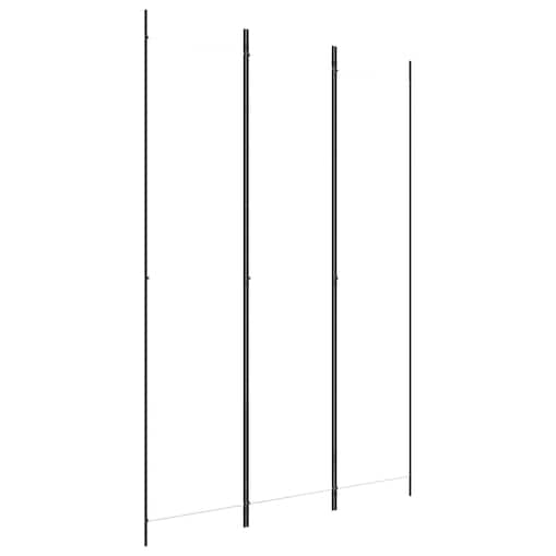 vidaXL Parawan 3-panelowy, biały, 150x220 cm, tkanina