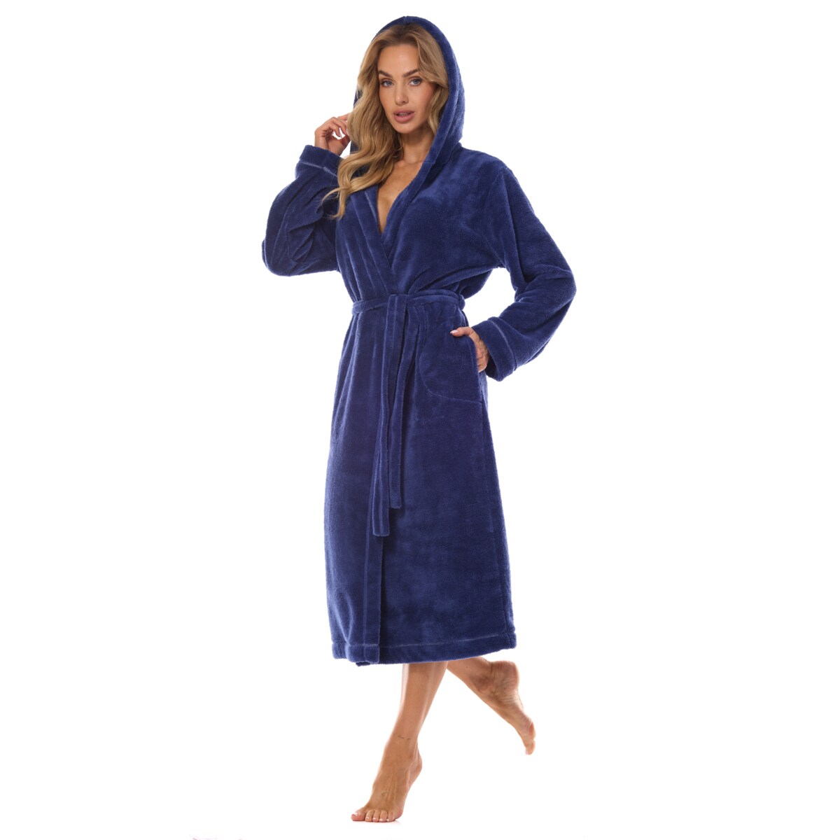 Szlafrok Night Long 2412 Navy Navy, S