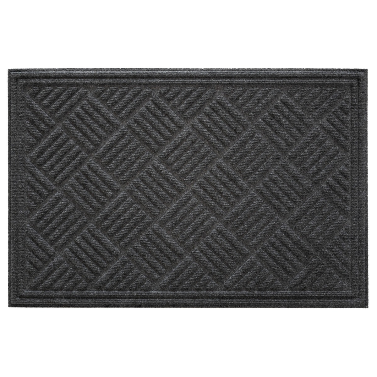 Wycieraczka 60x90cm Contours Parquet Ciemno Szara wewnętrzna, zewnętrzna