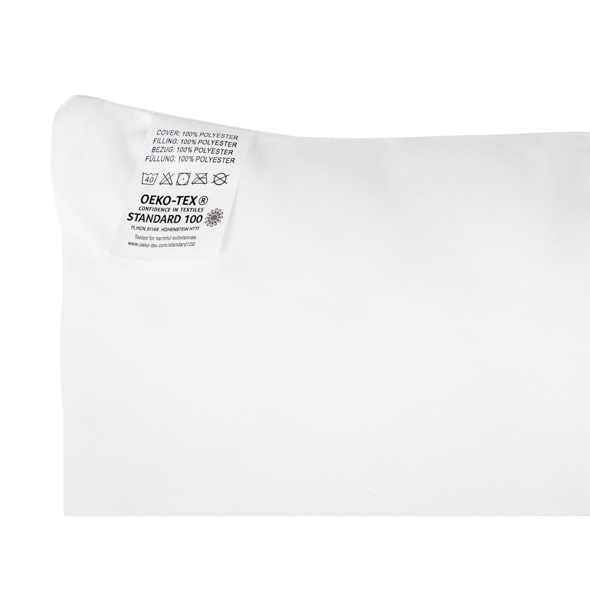 Zestaw 2 poduszek poliestrowych niskich 80 x 80 cm MANA