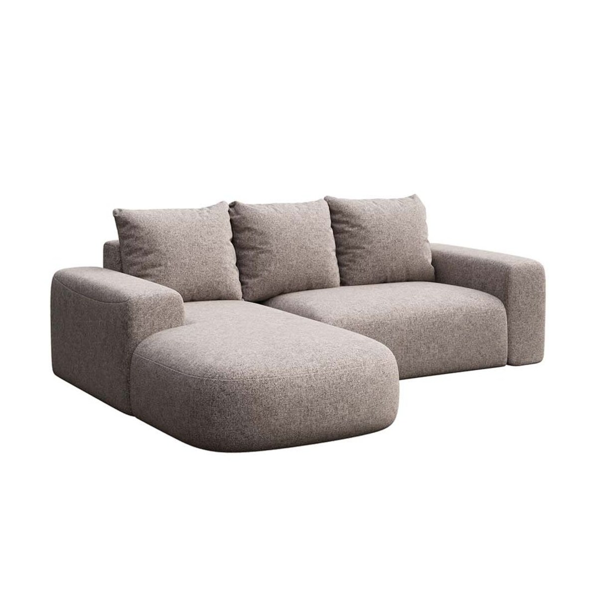 Monce Sofa narożna lewa jasnoszara