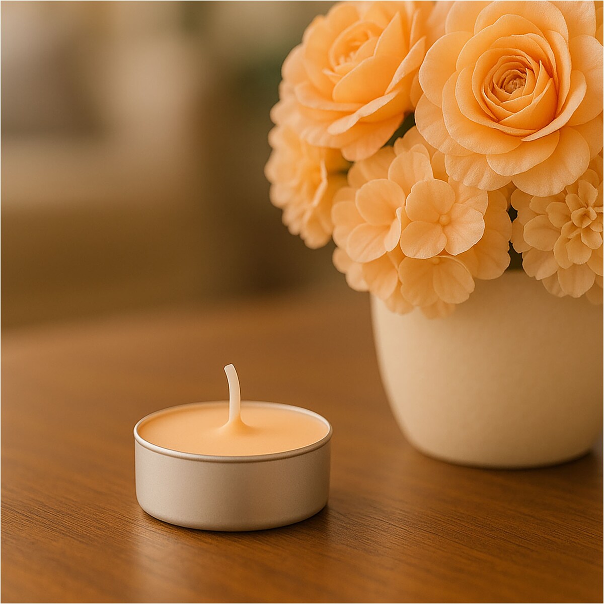 Świeczki Zapachowe Parafinowe Tealight Małe Podgrzewacze Zestaw 10 Szt. Cosy Vanilla