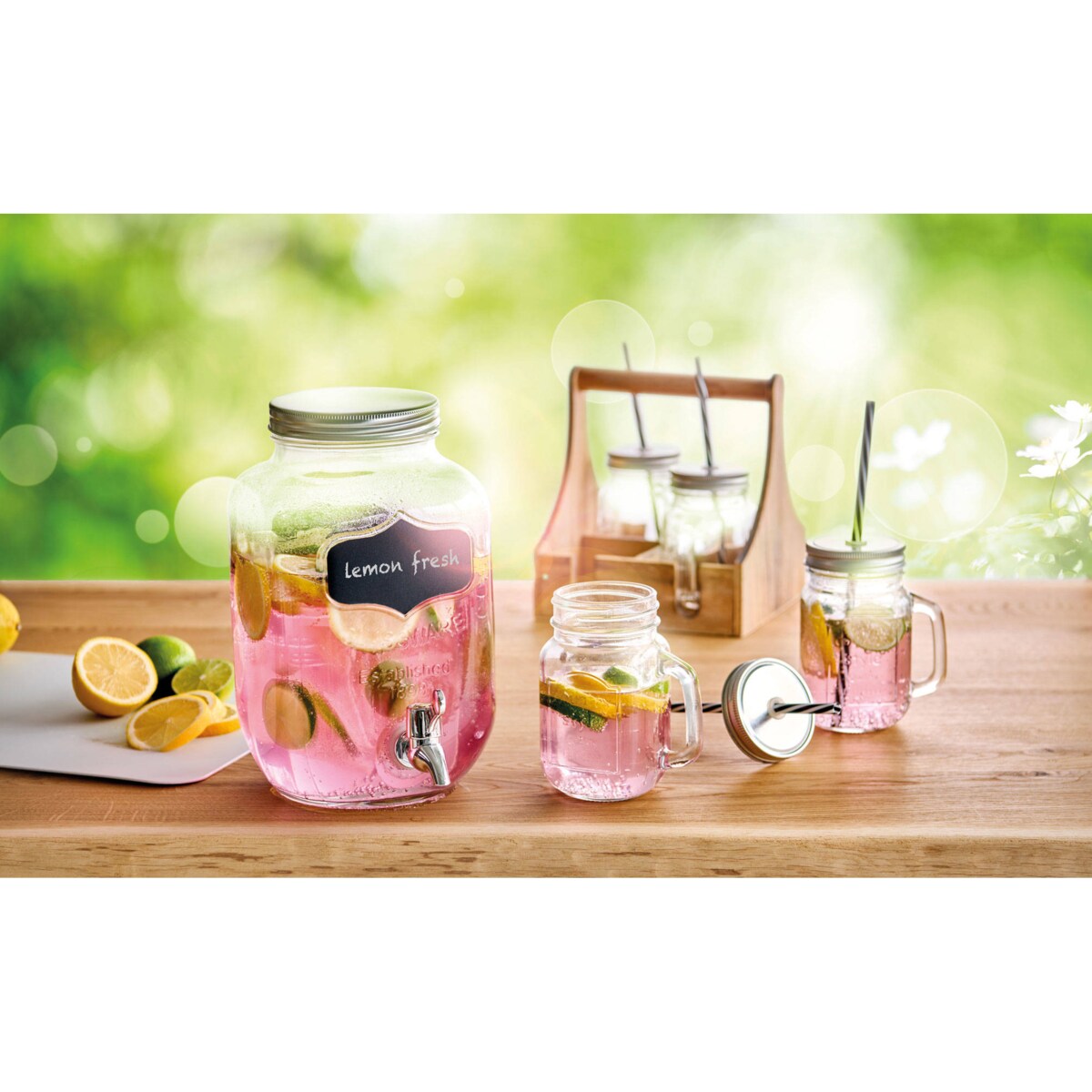 Słój z kranem i pokrywą - dystrybutor napojów, 3,8 l, ZELLER