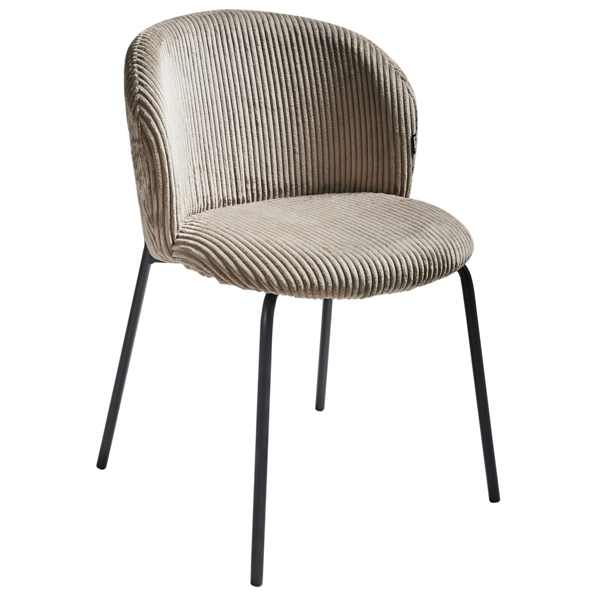 Zestaw 2 krzeseł do jadalni MILES Sztruks Beżowy