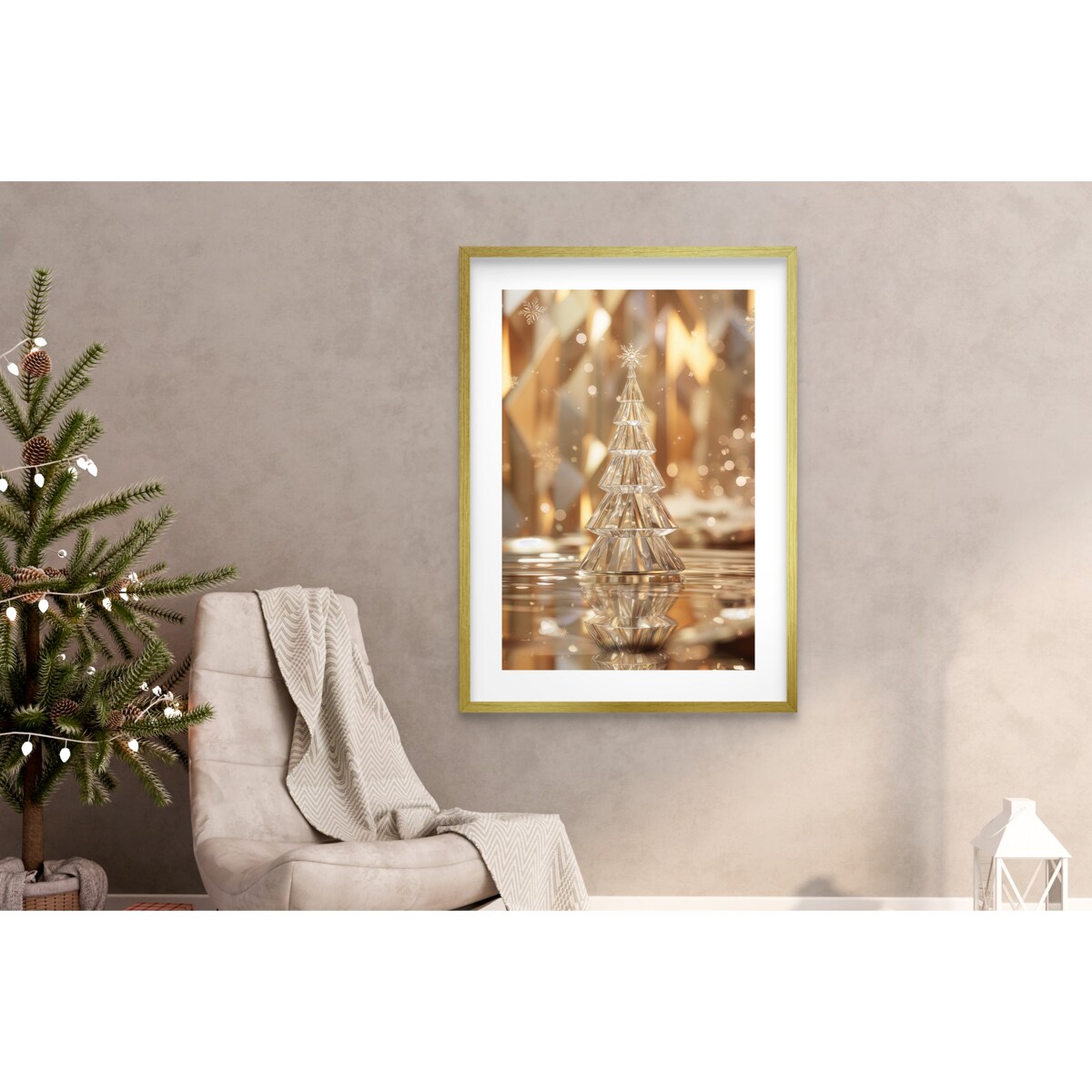 Plakaty na Boże Narodzenie Obrazy Świąteczne na ścianę do salonu Choinka