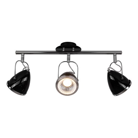 Lampa Sufitowa BRITOP Lighting 3xGU10 LED 6W Czarny i Chrom, Minimalistyczny Design od Polskiego Producenta, 1 szt.