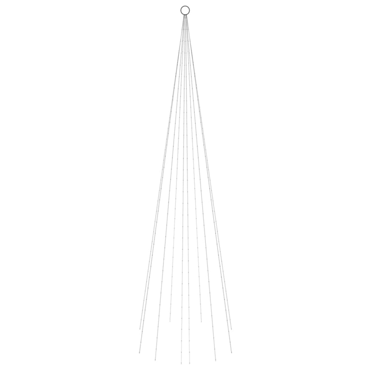 vidaXL Choinka do montażu na maszcie, 310 niebieskich LED, 300 cm