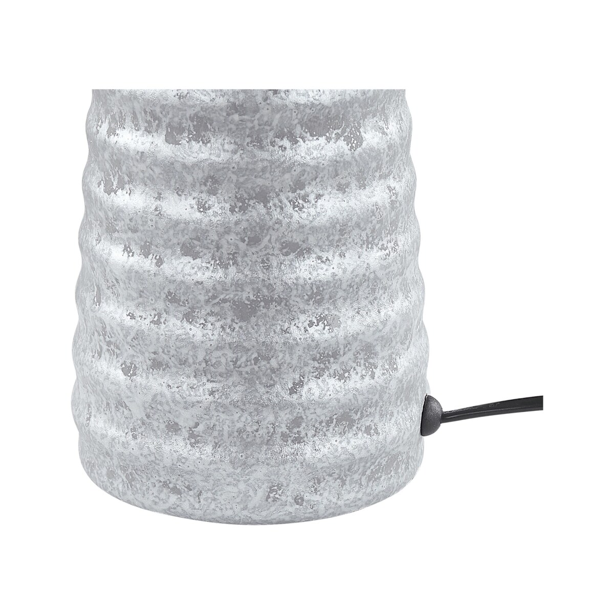 Lampa stołowa ceramiczna srebrna VILNIA