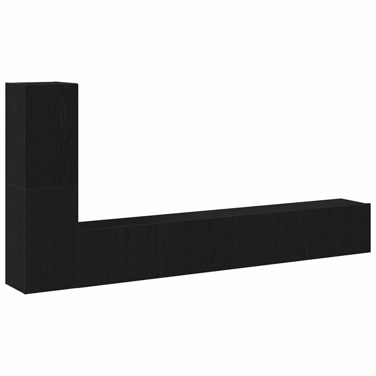 vidaXL Zestaw szafek RTV 3 pcs Czarny dąb 100 x 30 x 30 cm