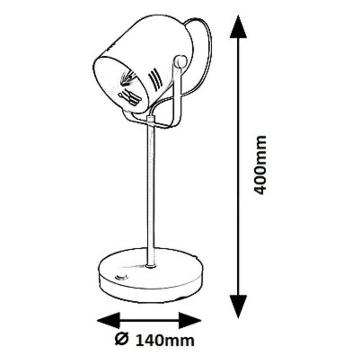 Stojąca LAMPA biurkowa MINUET 7015 Rabalux regulowana LAMPKA reflektorek pastelowy biały miętowy