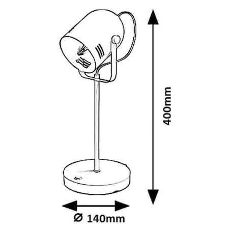 Stojąca LAMPA biurkowa MINUET 7015 Rabalux regulowana LAMPKA reflektorek pastelowy biały miętowy