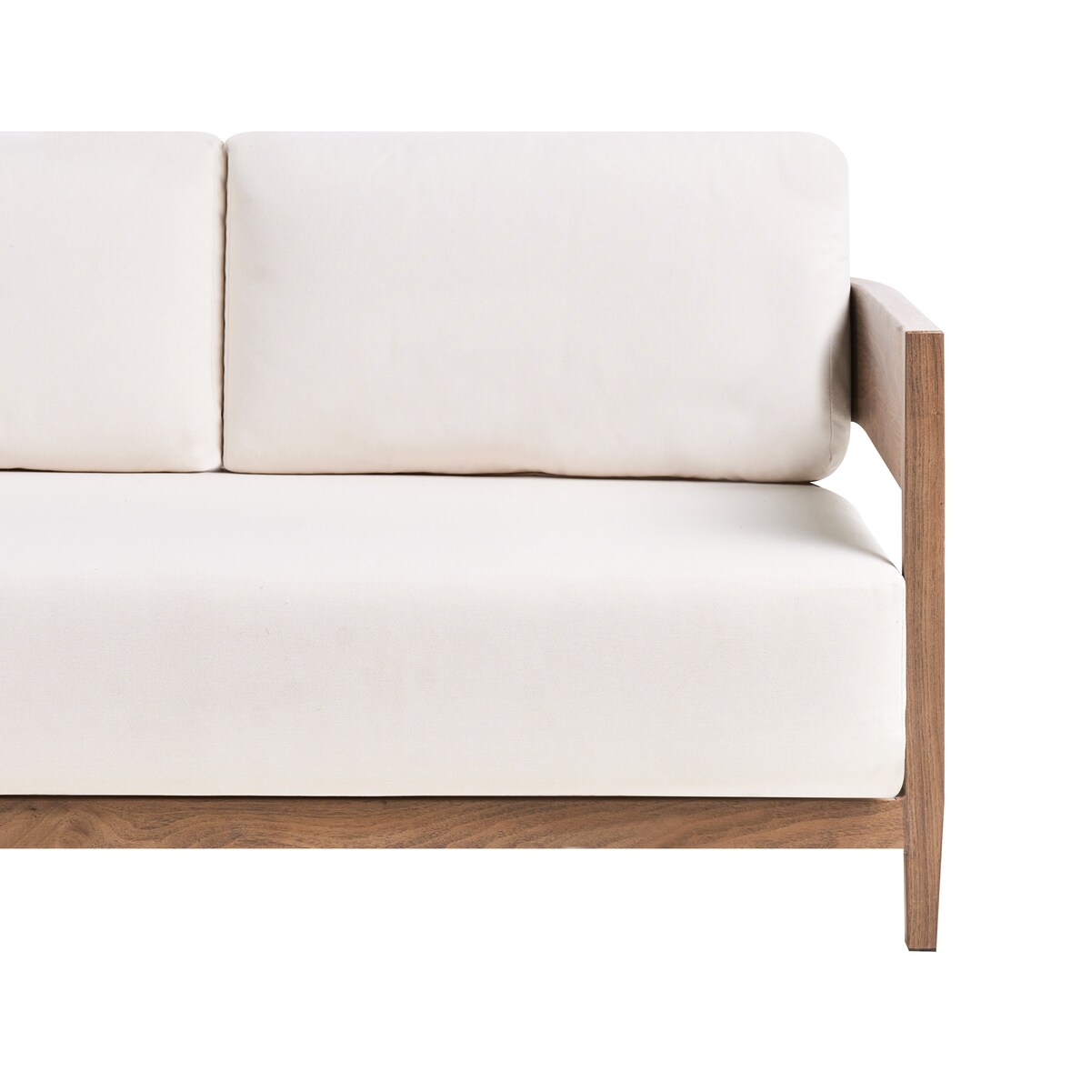 Sofa ogrodowa ze stolikiem dla 2 osób SAMPIERI Brązowy Metal