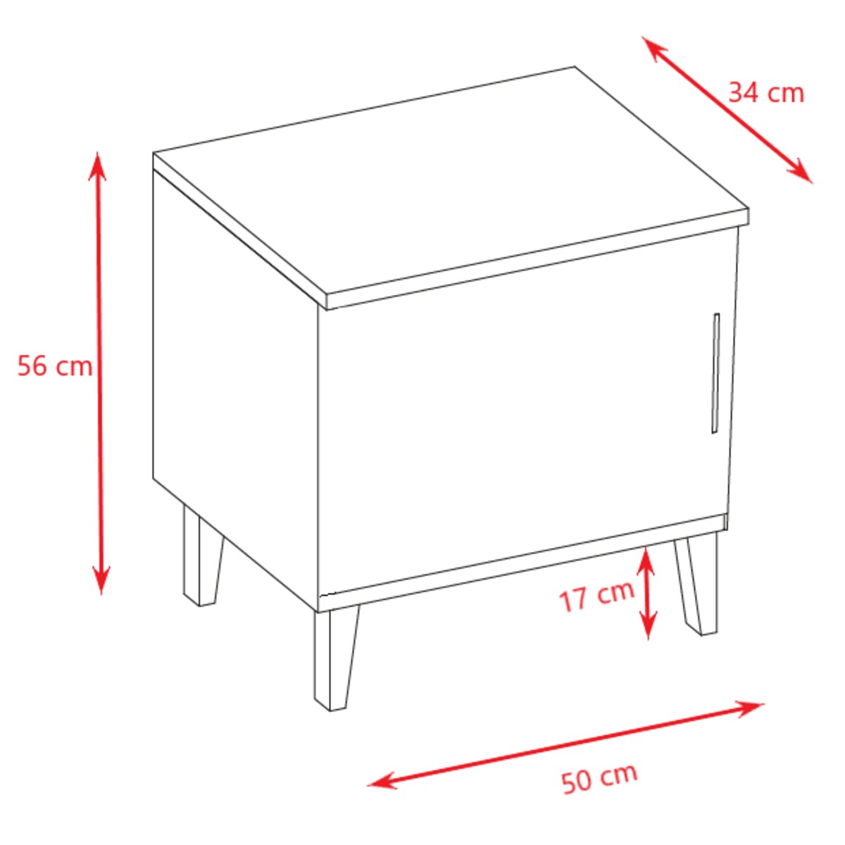 Szafka nocna kubi Kaszmir