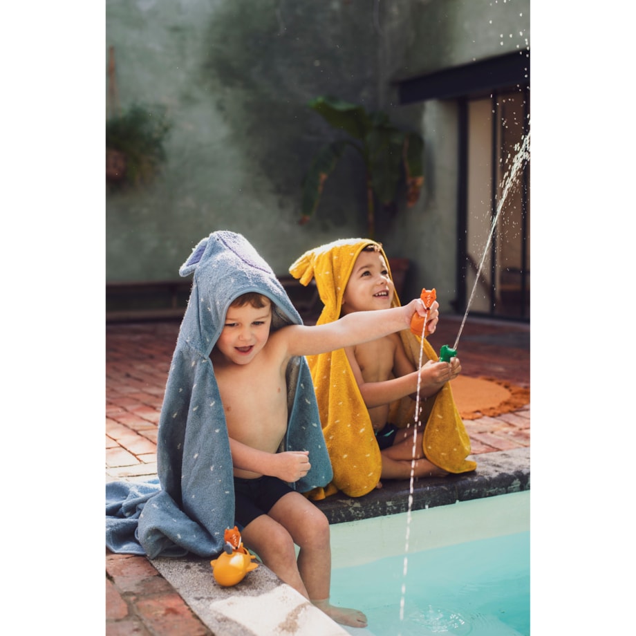 Ręcznik Kąpielowy z Kapturem 70 x 130cm - Słoń Trixie Baby