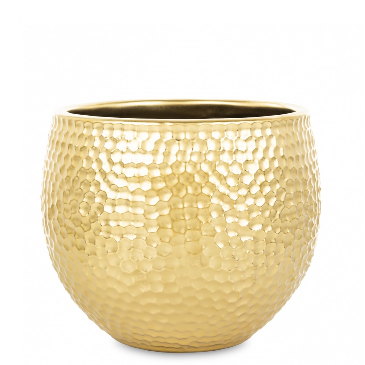 Osłonka ceramiczna 13,5x14,5x14,5 cm SHONA złota