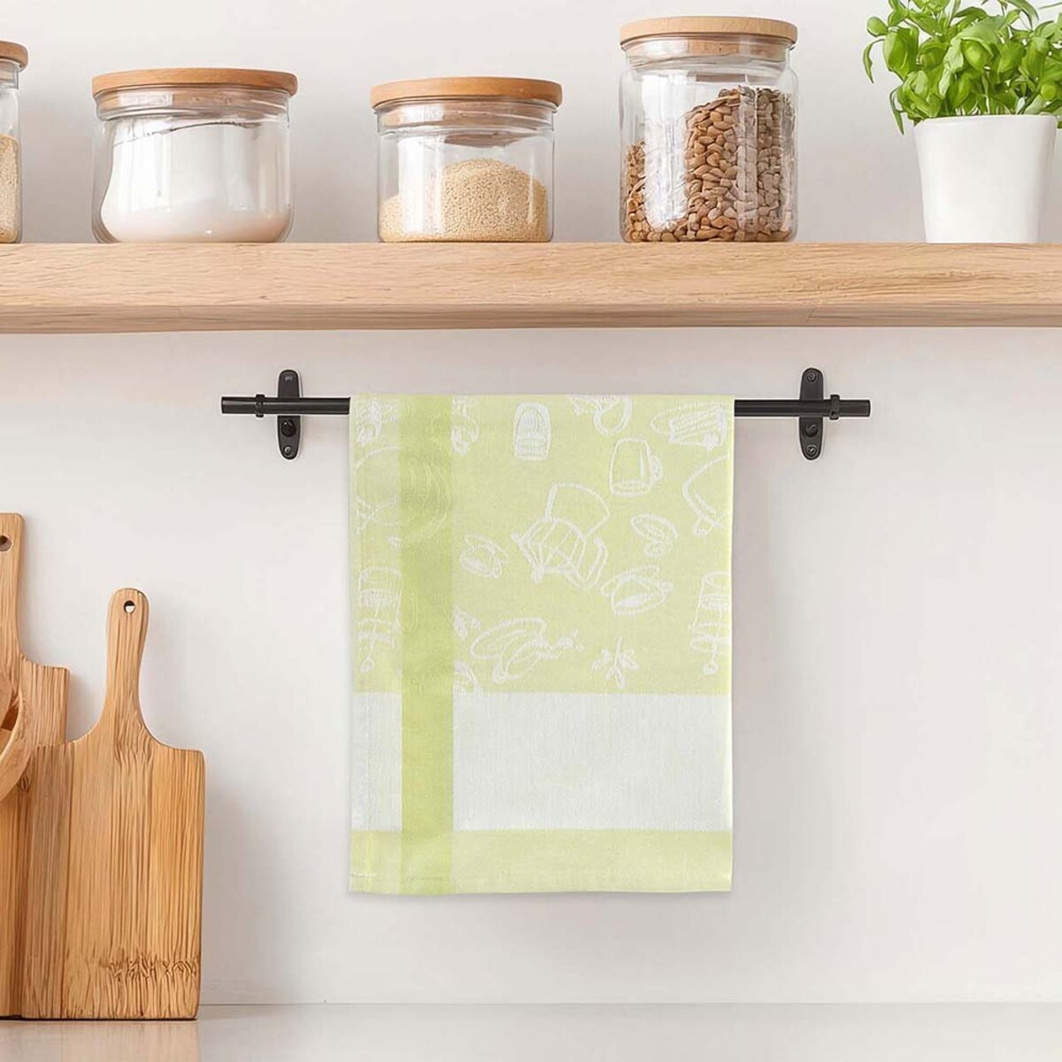 Ścierka bawełniana kuchenna 50x70 Skrzacik zielona
