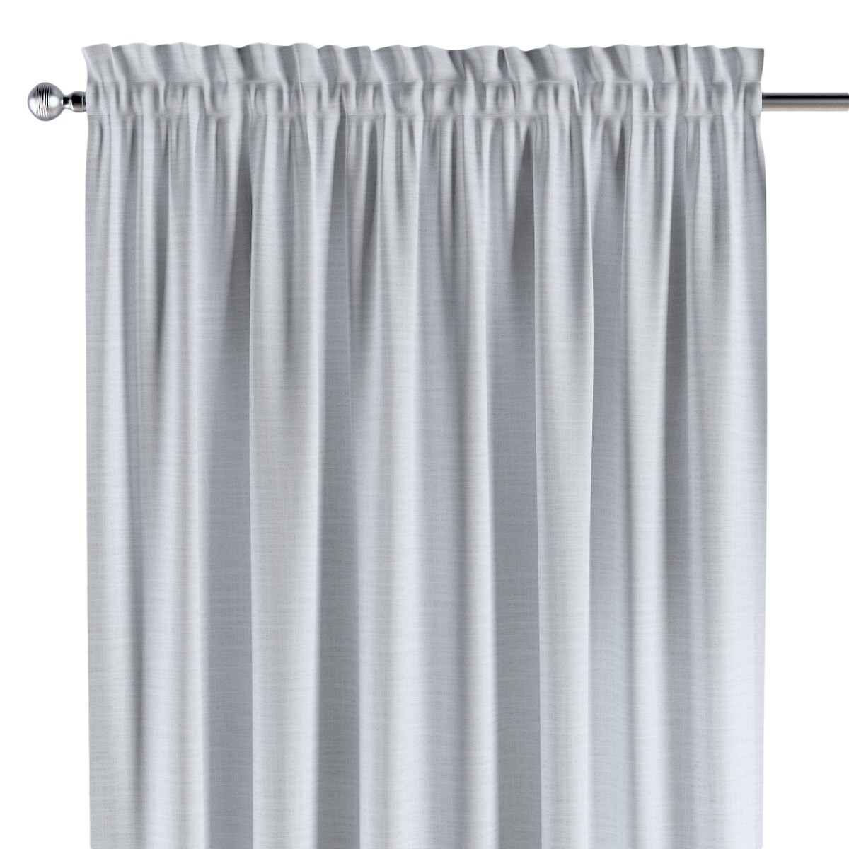 Zasłona na kanale z grzywką 1 szt. 130x245 biały