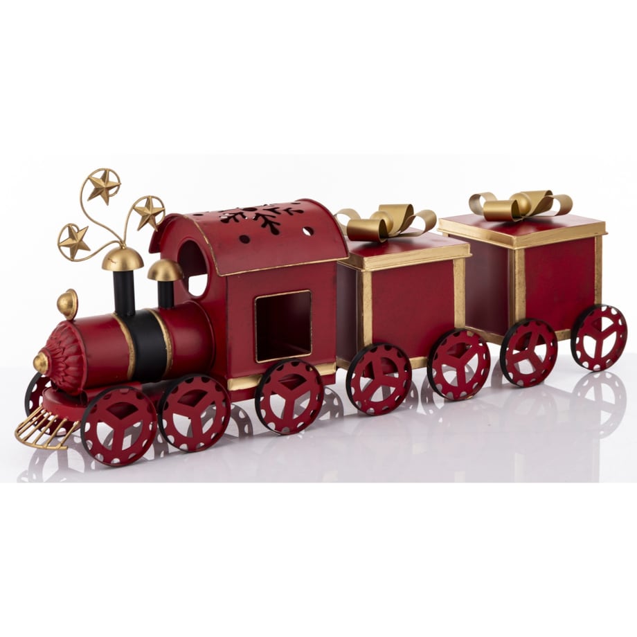 Dekoracja - metalowy pociąg 31x17x76 cm BASEL