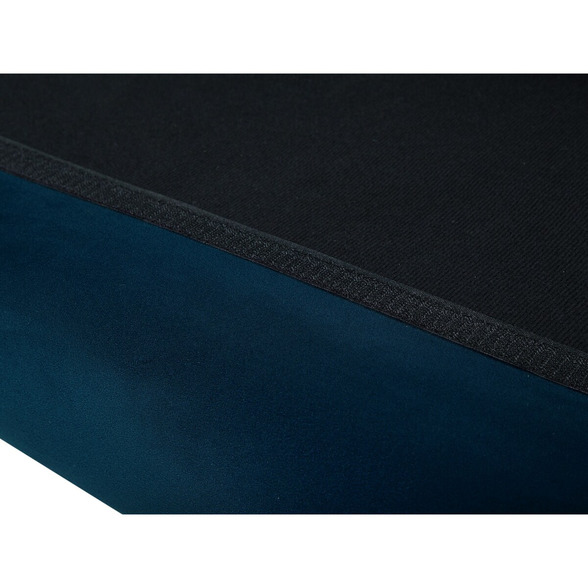 Sofa 3-osobowa welurowa niebieska BODO