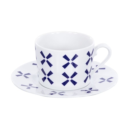 Filiżanka 250 ml ze spodkiem Folk Fusion Holandia G832