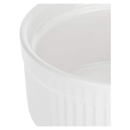 Zestaw 6 ramekinów okrągłych Arezzo - Biały, 12 cm